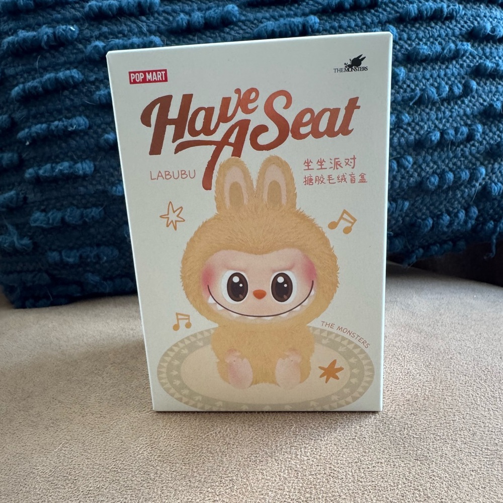 Pop Mart The Monsters Have A Seat Ququ Labubu Plush Blind Box Pendant NEW